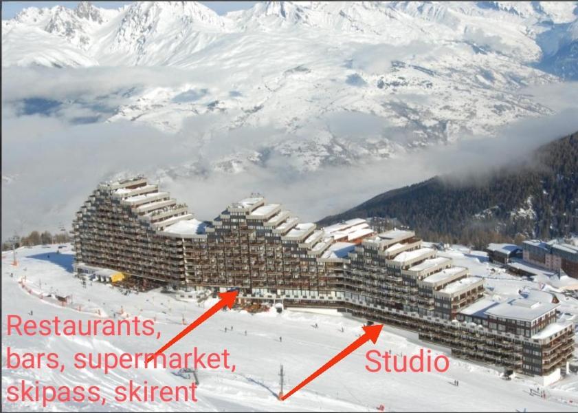 Studio Cosy 2100M Pied Des Pistes-Direct To Ski Slopes-Ski In Ski Out-La Plagne Aime 2000 Exteriör bild