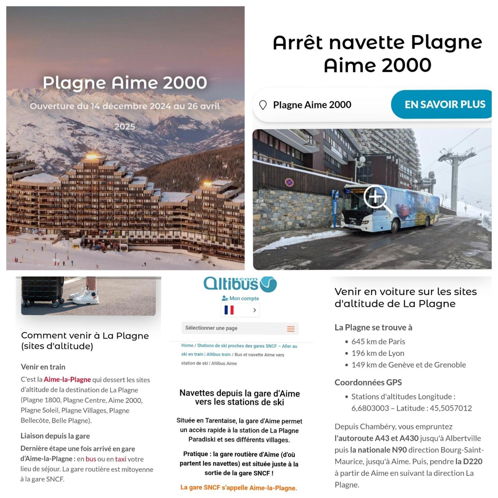 Studio Cosy 2100M Pied Des Pistes-Direct To Ski Slopes-Ski In Ski Out-La Plagne Aime 2000 Exteriör bild